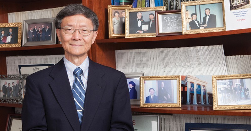 Tsu-Wei Chou, Unidel Pierre S. du Pont Chair in the Department of Mechanical Engineering, is celebrating 50 years at UD.