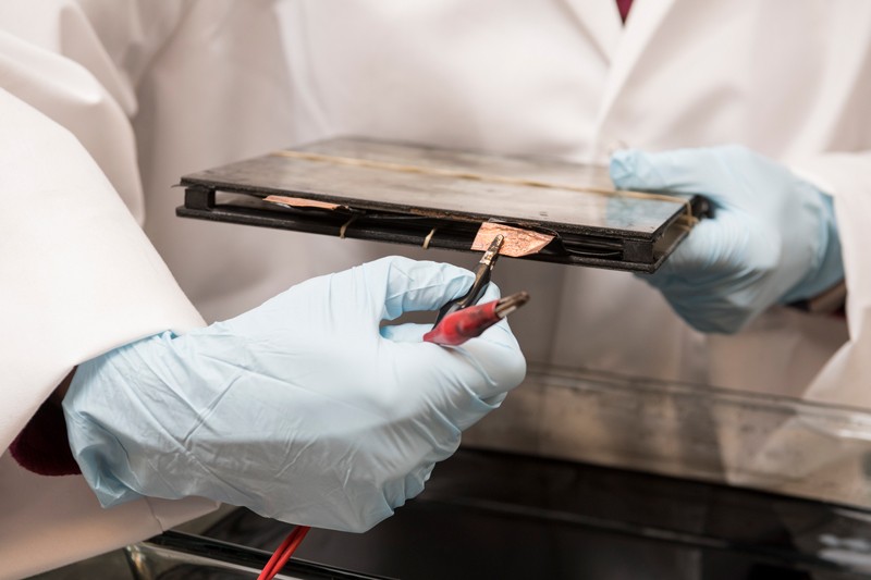 Colleen Murray is developing sensors to keep real bridges safe as a graduate student in materials science and engineering and a researcher at UD’s renowned Center for Composite Materials.