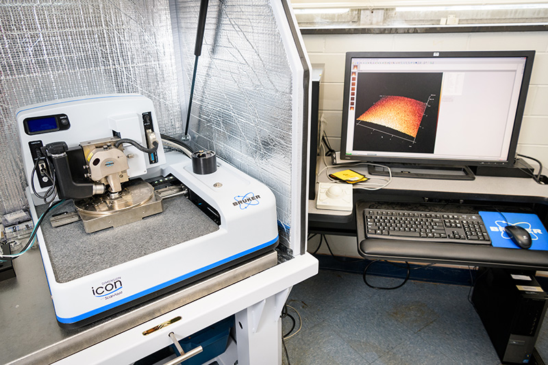 Bruker Dimension Icon Atomic Force Microscope (AFM); CCD camera for digital imaging Atomic Force Microscope (AFM)