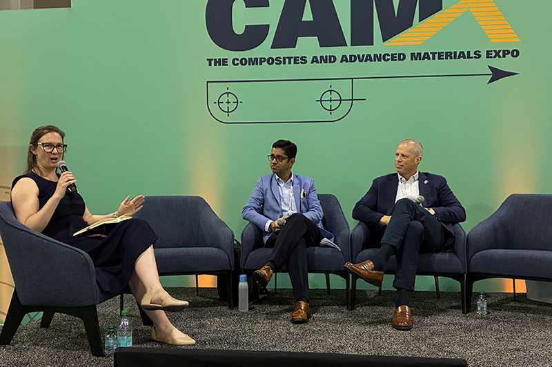 Center for Composite Materials Director Srikanth Pilla joined industry leaders at CAMX 2026 to address translating academic research into scalable manufacturing solutions and training the next generation of engineers.